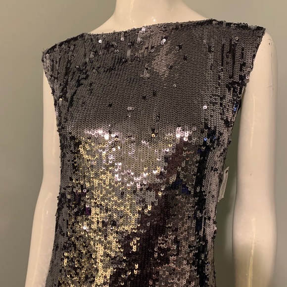 Gunmetal Sequin Alice & Olivia Dress - Picture 2 of 5
